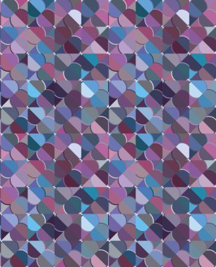 Modern geometrik vektör tasarımı, kusursuz desen çizimi