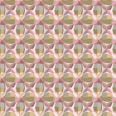 Modern geometrik vektör tasarımı, kusursuz desen çizimi