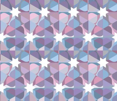 Kusursuz geometrik süslemeli desen, soyut illüzyon arka planı