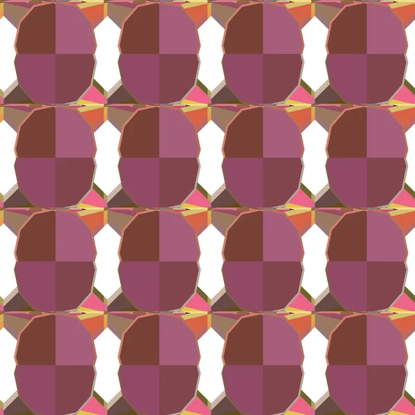 Nahtlose Geometrische Ornamentale Muster Abstrakte Illusion Hintergrund — Stockvektor