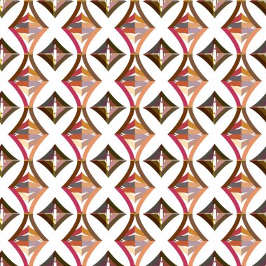 Kusursuz geometrik süs deseni. Vektör illüstrasyonu 