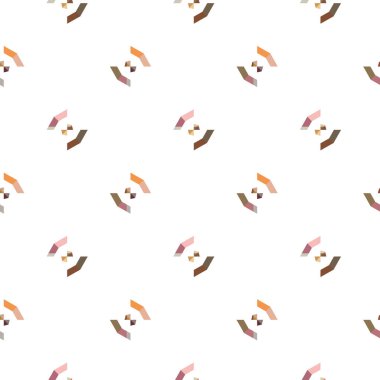 Kusursuz geometrik süs deseni. Vektör illüstrasyonu 