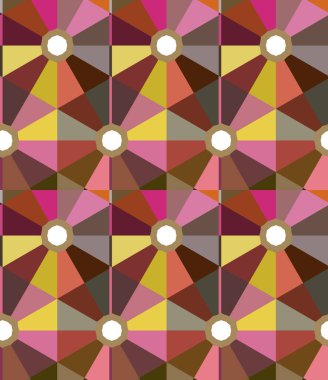 Geometrik şekilli kusursuz desen. vektör illüstrasyonu