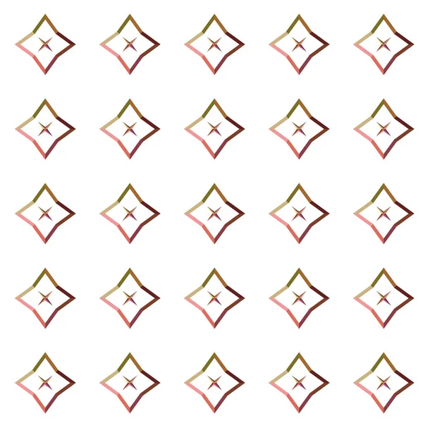 Bilder Med Sömlösa Geometriska Prydnadsmönster Abstrakt Illusion Bakgrund — Stock vektor