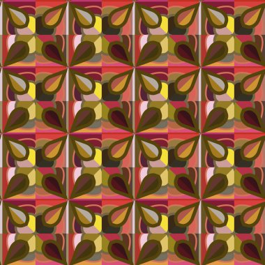 Soyut süslemeli baskı, kusursuz arkaplan