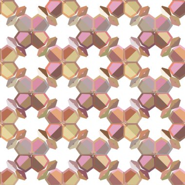 Geometrik şekilli kusursuz desen. vektör illüstrasyonu