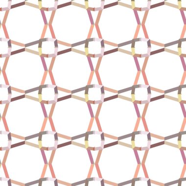 Modern geometrik vektör tasarımı, kusursuz desen çizimi