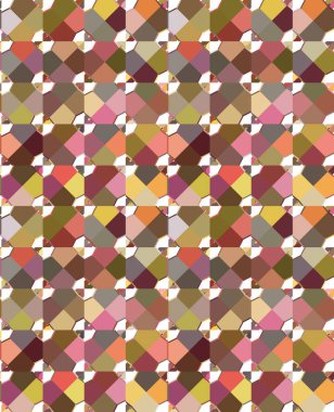 Dikensiz geometrik süslemeli görüntü. Soyut illüzyon arka planı