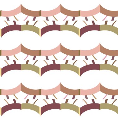 Kusursuz geometrik süs deseni. Vektör illüstrasyonu 