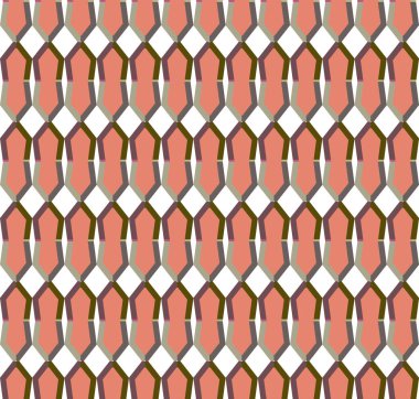 Geometrik şekilli kusursuz desen. vektör illüstrasyonu