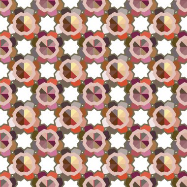 Modern geometrik vektör tasarımı, kusursuz desen çizimi