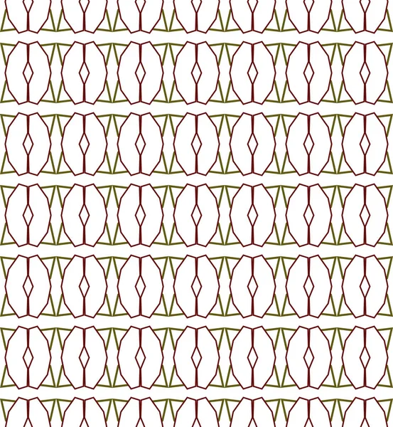 Patrón Ornamental Geométrico Sin Costuras Ilustración Vectorial — Archivo Imágenes Vectoriales
