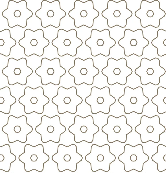 Pola Ornamental Geometris Mulus Latar Belakang Ilusi Abstrak - Stok Vektor