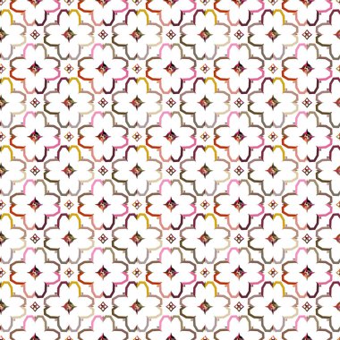 Kusursuz geometrik süs deseni. Vektör illüstrasyonu 