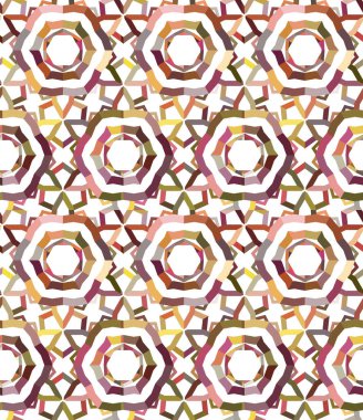 Modern geometrik vektör tasarımı, kusursuz desen çizimi