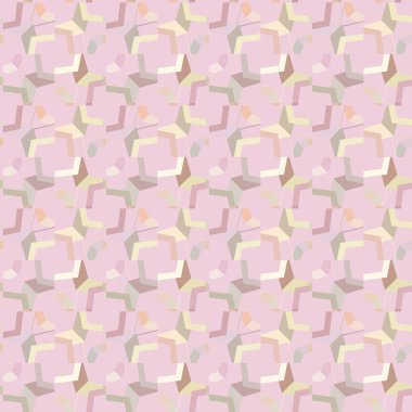 Modern geometrik vektör tasarımı, kusursuz desen çizimi