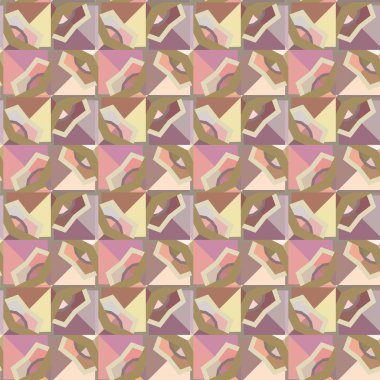 Modern geometrik vektör tasarımı, kusursuz desen çizimi