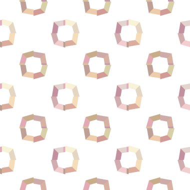 Geometrik şekilli kusursuz desen. vektör illüstrasyonu