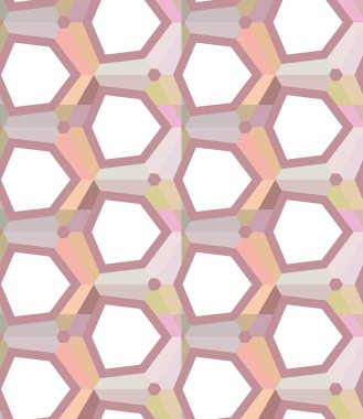 Geometrik şekilli kusursuz desen. vektör illüstrasyonu