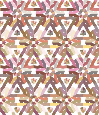 Modern geometrik vektör tasarımı, kusursuz desen çizimi