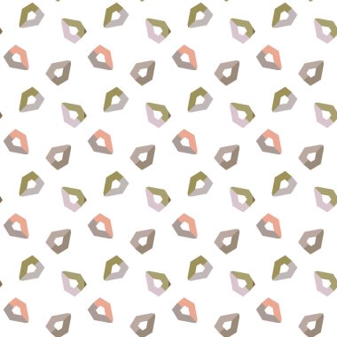 Geometrik şekilli kusursuz desen. vektör illüstrasyonu