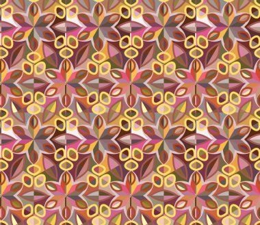 Modern geometrik vektör tasarımı, kusursuz desen çizimi