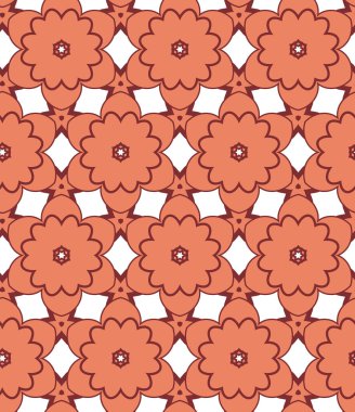 Kusursuz geometrik süs deseni. Vektör illüstrasyonu 