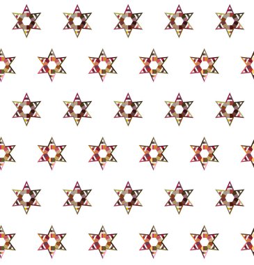 Kusursuz geometrik süs deseni. Vektör illüstrasyonu 