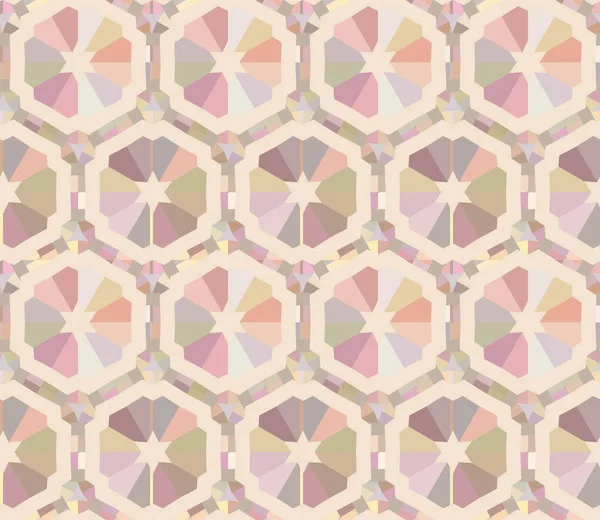 Patrón Ornamental Geométrico Sin Costuras Fondo Abstracto Ilusión — Archivo Imágenes Vectoriales