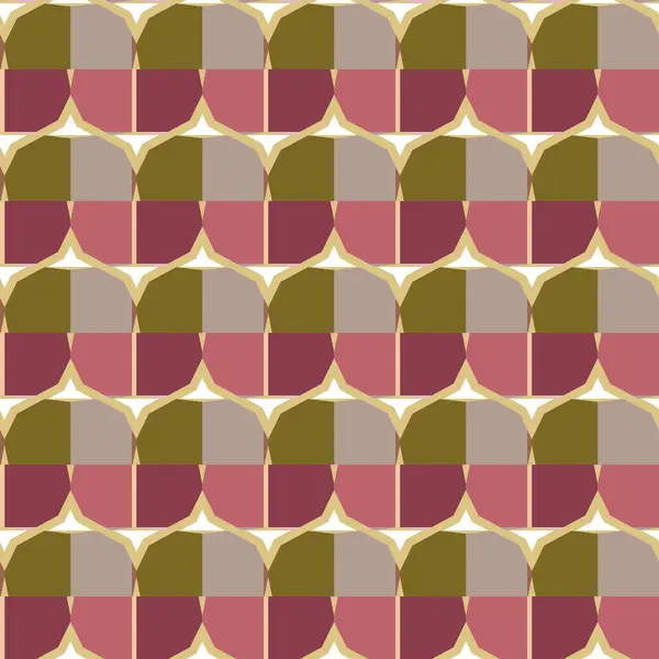 Patrón Ornamental Geométrico Sin Costuras Fondo Abstracto Ilusión — Vector de stock
