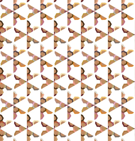 シームレスな幾何学装飾パターン ベクターイラスト — ストックベクタ