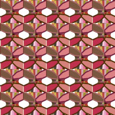 Kusursuz geometrik süs deseni. Vektör illüstrasyonu 