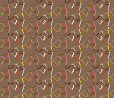 Modern geometrik vektör tasarımı, kusursuz desen çizimi