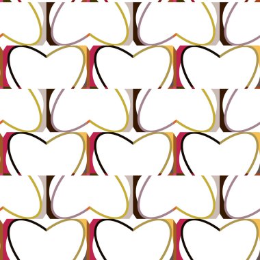 Modern geometrik vektör tasarımı, kusursuz desen çizimi