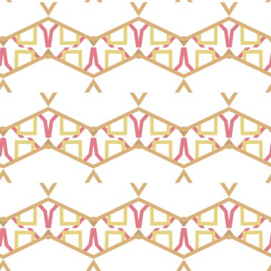 Kusursuz geometrik süs deseni. Vektör illüstrasyonu 