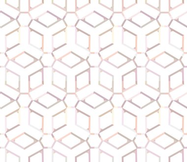 Soyut vektör geometrik dikişsiz desen. beyaz çizgi örgülü modern minimalist arkaplan