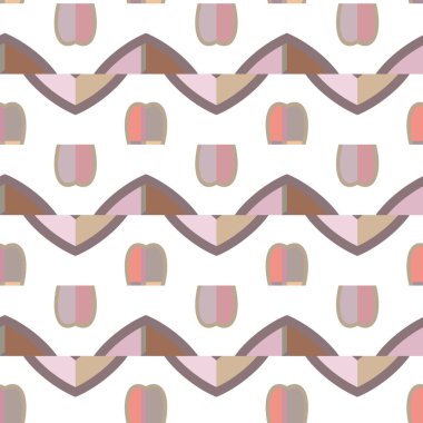 Kusursuz geometrik süs deseni. Vektör illüstrasyonu 