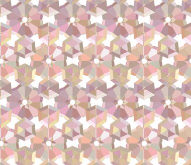 Geometrik şekilli kusursuz desen. vektör illüstrasyonu