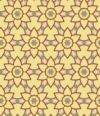 Kusursuz geometrik süs deseni. Vektör illüstrasyonu 