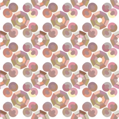 Modern geometrik vektör tasarımı, kusursuz desen çizimi