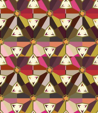Kusursuz geometrik süs deseni. Vektör illüstrasyonu 