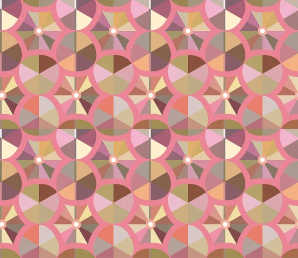 Naadloos Geometrisch Ornamentspatroon Abstracte Illusie Achtergrond — Stockvector