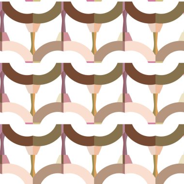 Kusursuz geometrik süs deseni. Vektör illüstrasyonu 