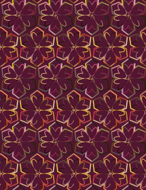 Kusursuz geometrik süs deseni. Vektör illüstrasyonu 