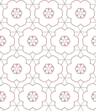 Kusursuz geometrik süs deseni. Vektör illüstrasyonu 