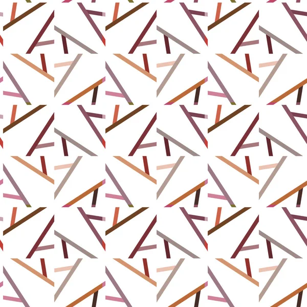 Patrón Ornamental Geométrico Sin Costuras Ilustración Vectorial — Vector de stock