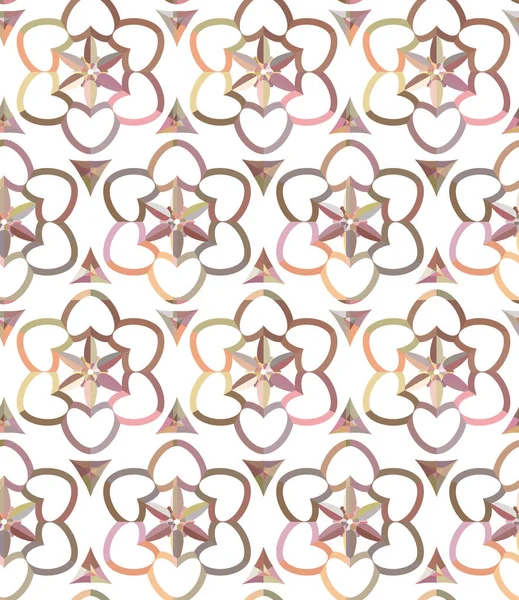 Patrón Ornamental Geométrico Sin Costuras Ilustración Vectorial — Archivo Imágenes Vectoriales