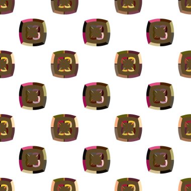 Kusursuz geometrik süs deseni. Vektör illüstrasyonu 