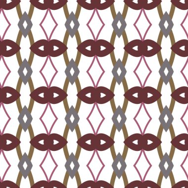 Soyut vektör geometrik dikişsiz desen. beyaz çizgi örgülü modern minimalist arkaplan