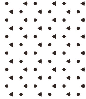 Kusursuz geometrik süs deseni. Vektör illüstrasyonu 